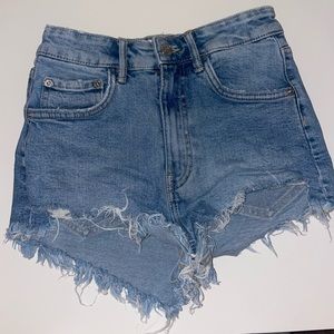 Zara denim shorts